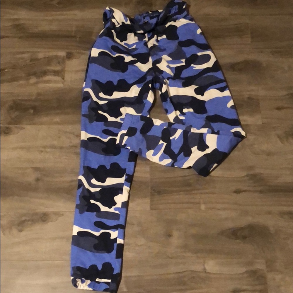 Blue cami pants